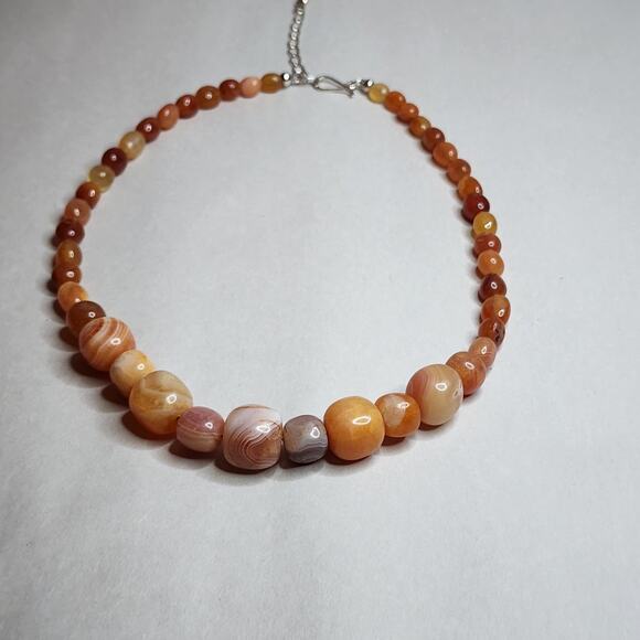 Jay King Mine Finds Carnelian Red Agate Sterling Silver 925 New 18" - Picture 2 of 7